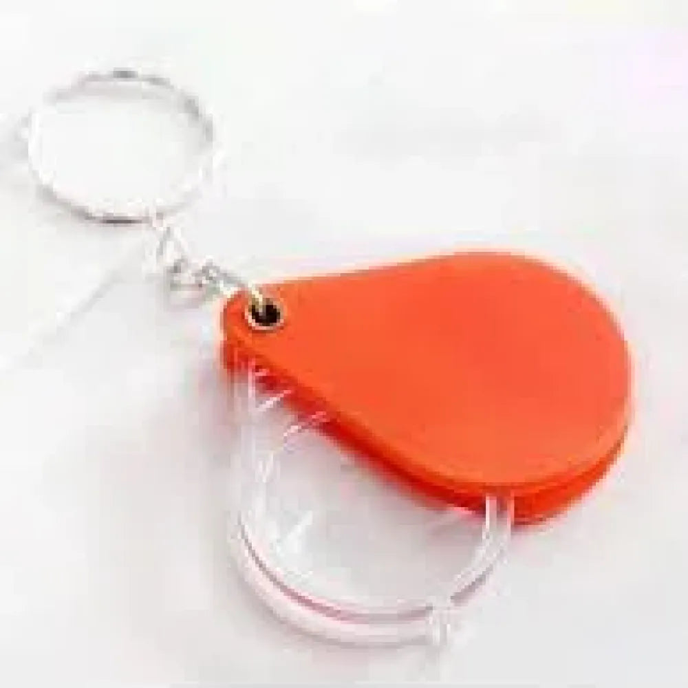 Portable keychain magnifier glass - office
