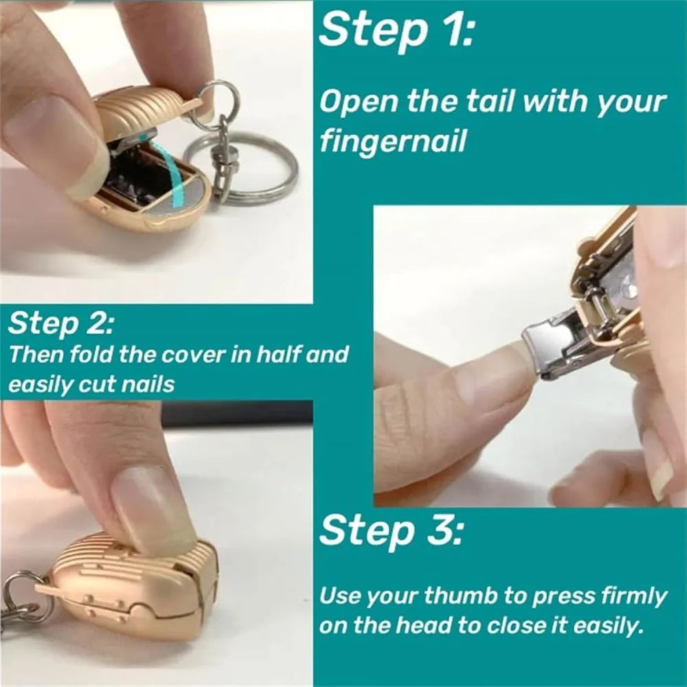 Portable keychain nail clipper - health care