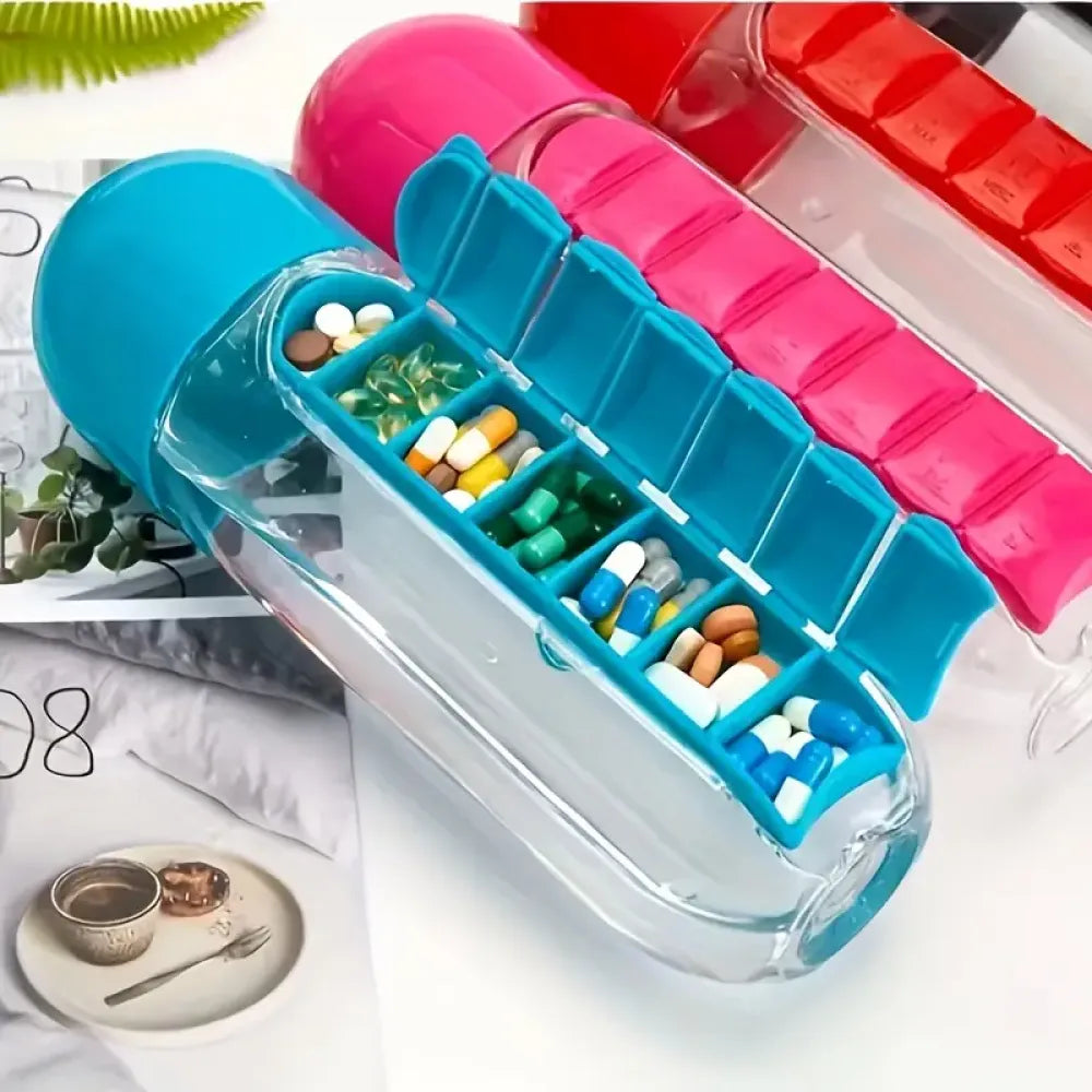 Portable pill bottle - home essentials