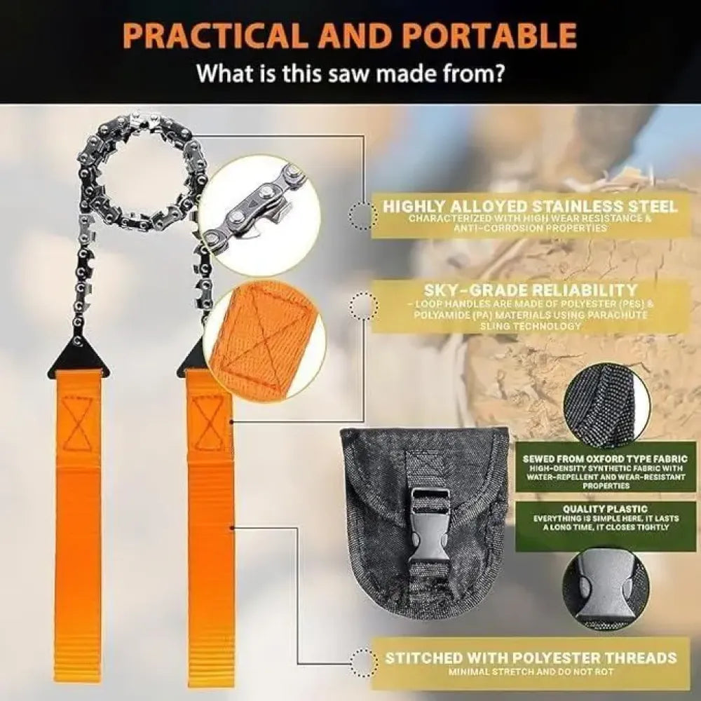 Portable pocket chainsaw - gardening