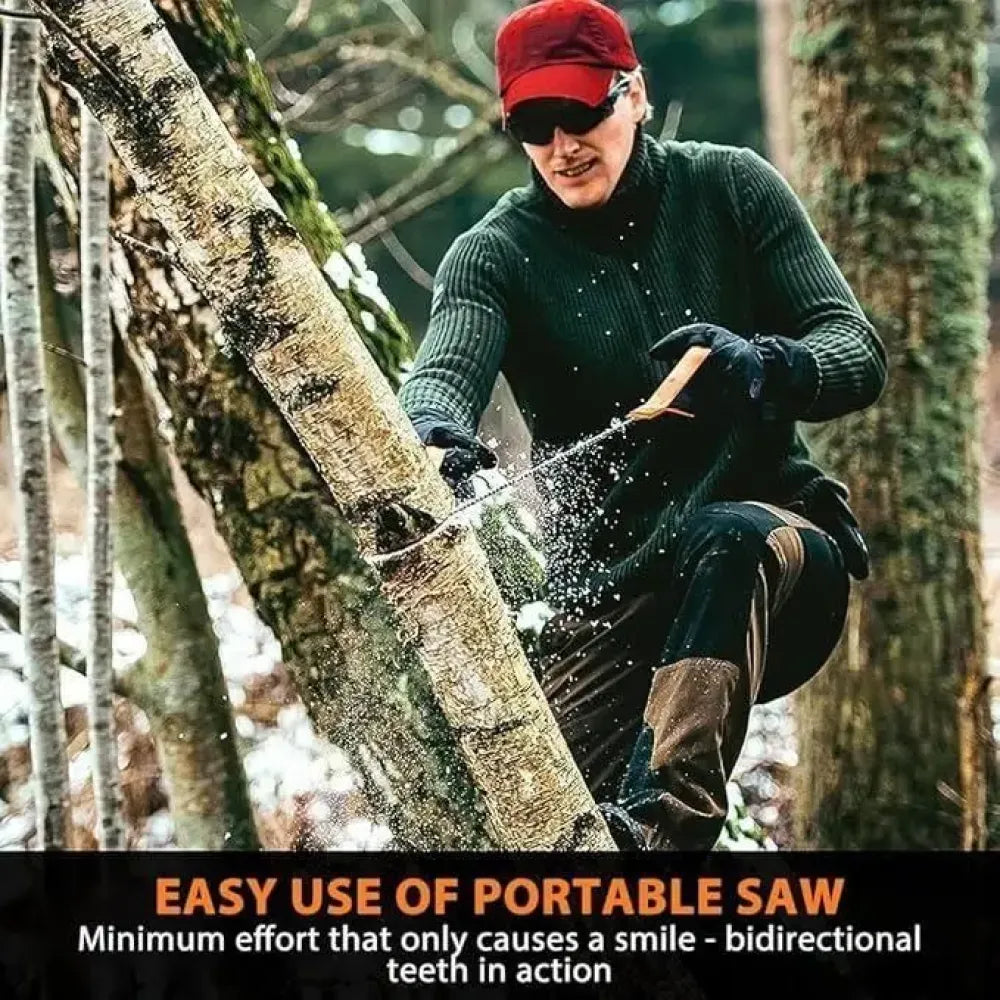 Portable pocket chainsaw - gardening