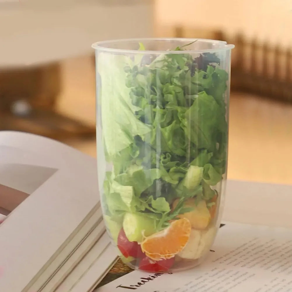 Portable salad mixing cup - home & kitchen