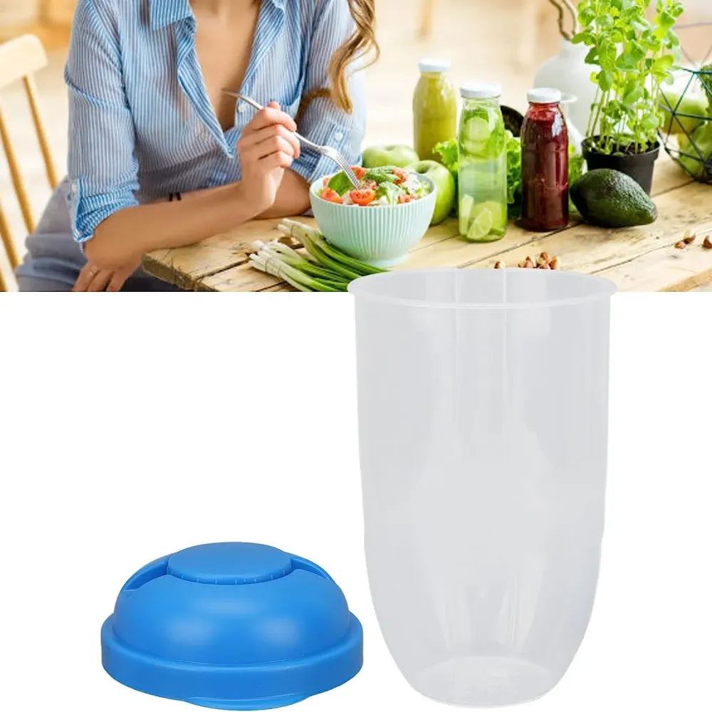 Portable salad mixing cup - home & kitchen