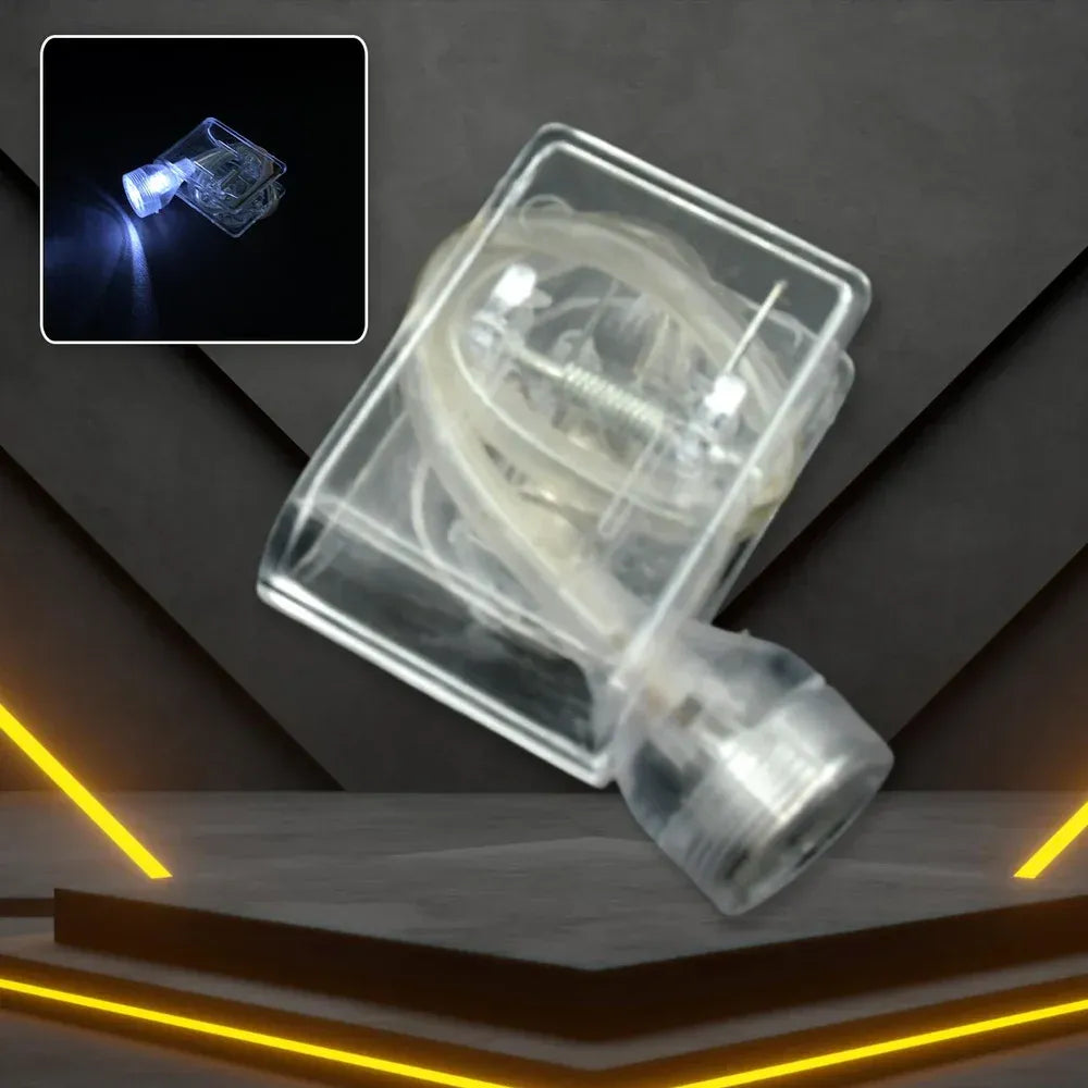 Portable transparent clip light - hardware