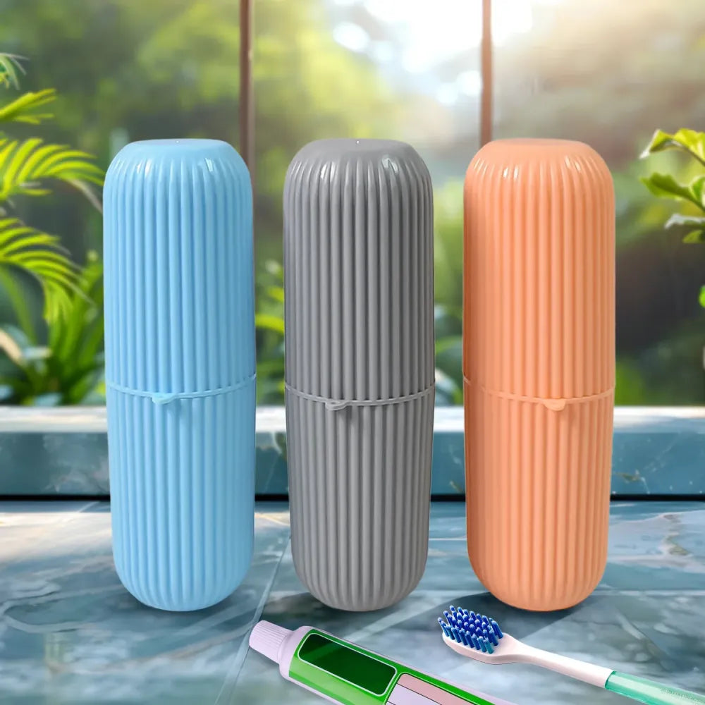 Portable travel toothbrush organizer - home improvement
