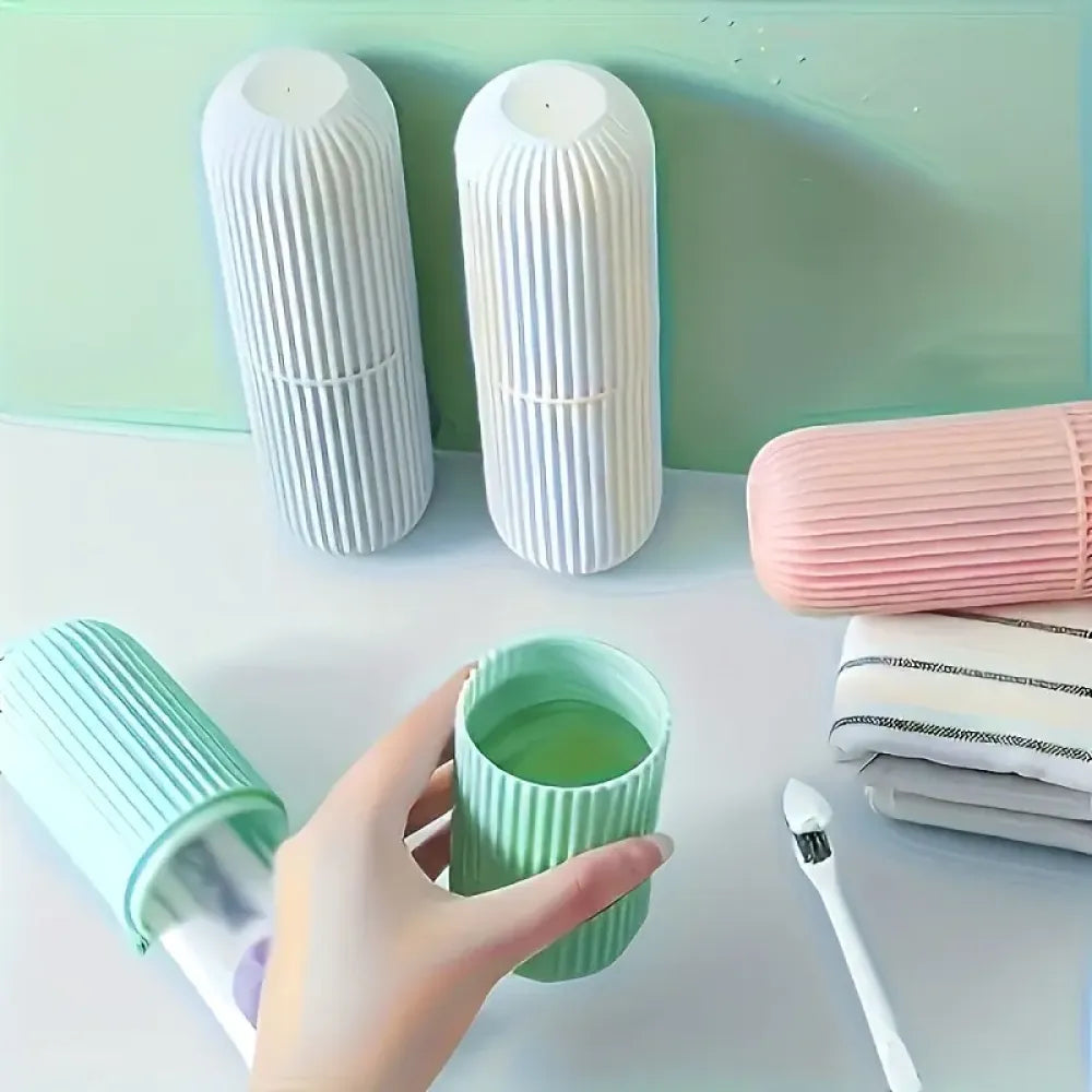 Portable travel toothbrush organizer - home improvement