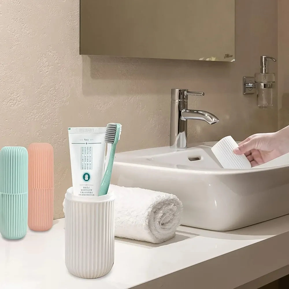 Portable travel toothbrush organizer - home improvement
