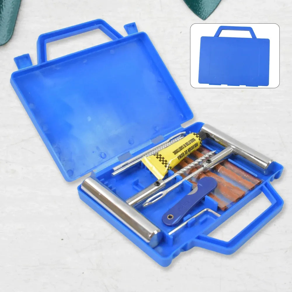 Portable tubeless tire repair kit - automotive