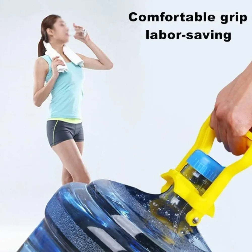 Portable water bottle handle