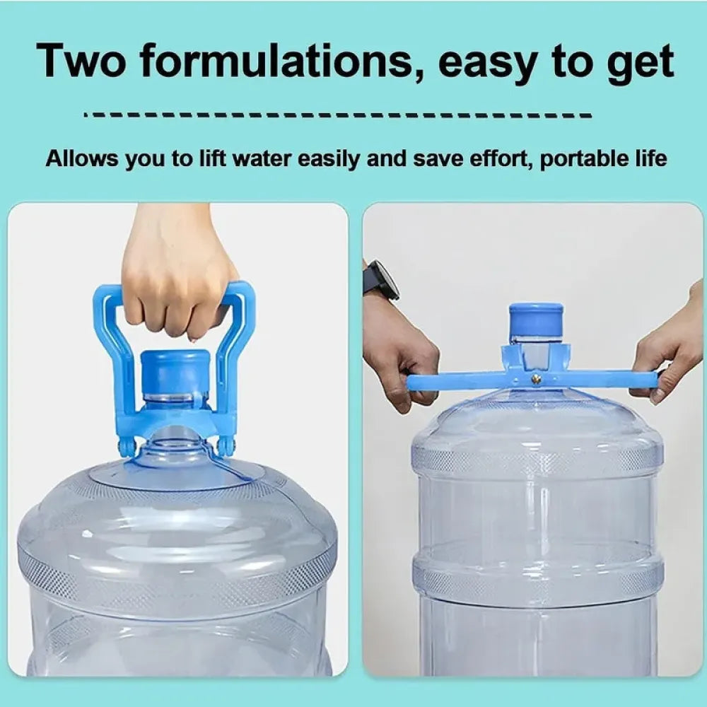 Portable water bottle handle