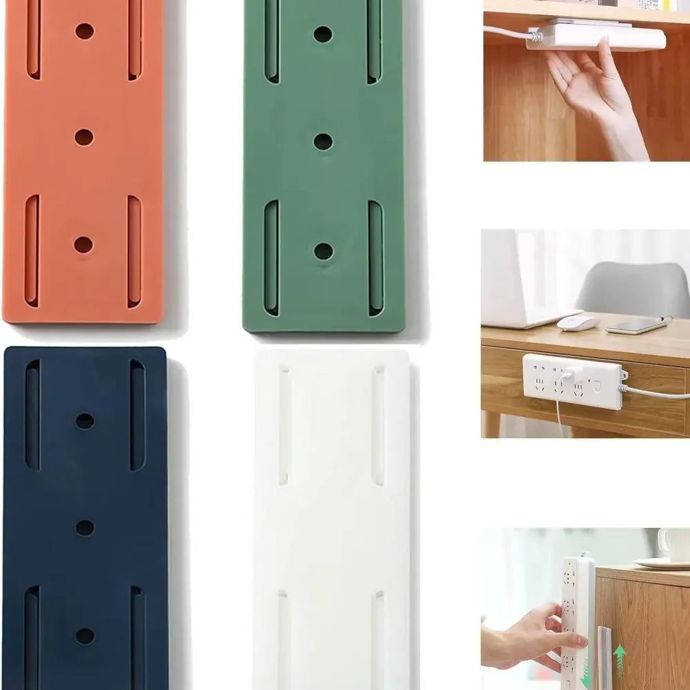 Power strip fixer wall mount holder