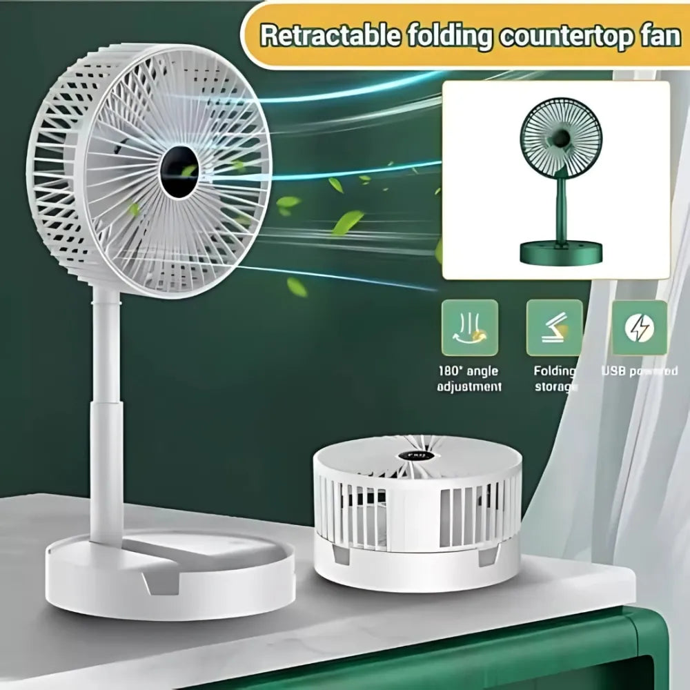 Powerful rechargeable high speed table desk fan