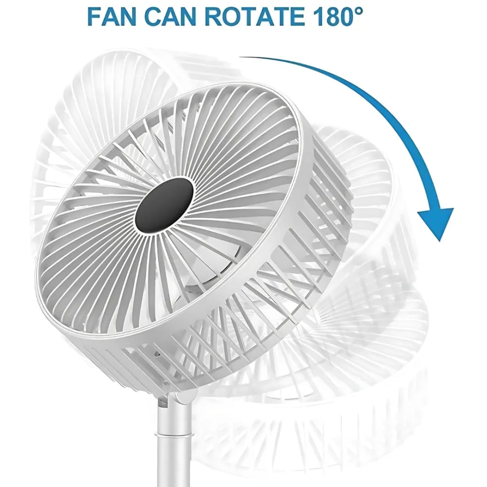 Powerful rechargeable high speed table desk fan