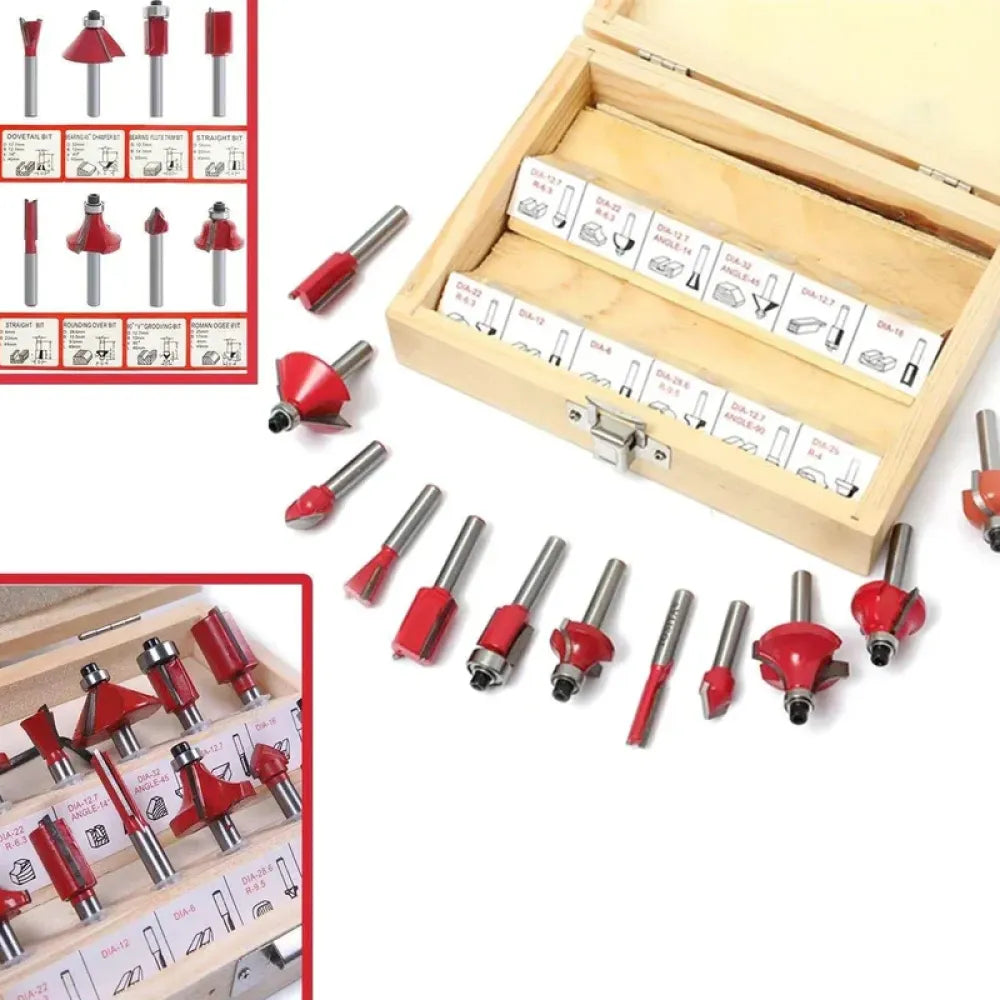 Premium carbide router bit set - power & hand tools