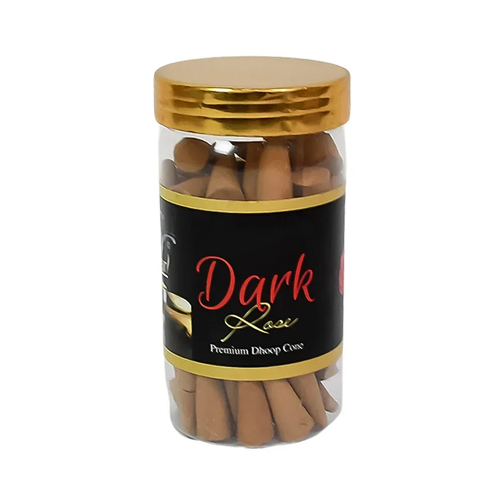 Premium dark rose dhoop cones - health care