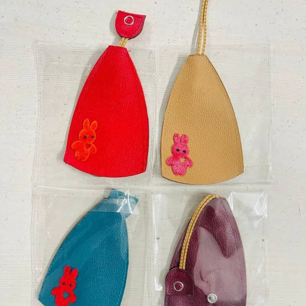 Pu leather car key case creative pull-out cover (pack of 2)