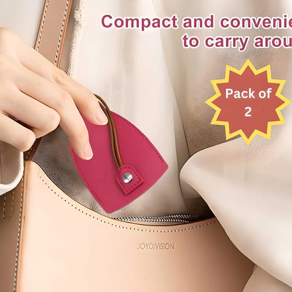 Pu leather car key case creative pull-out cover (pack of 2)