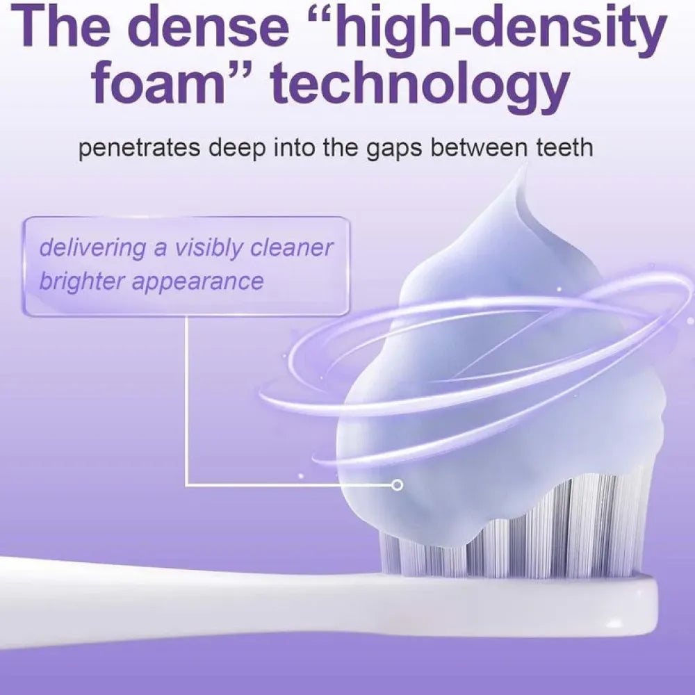 Purple whitening toothpaste