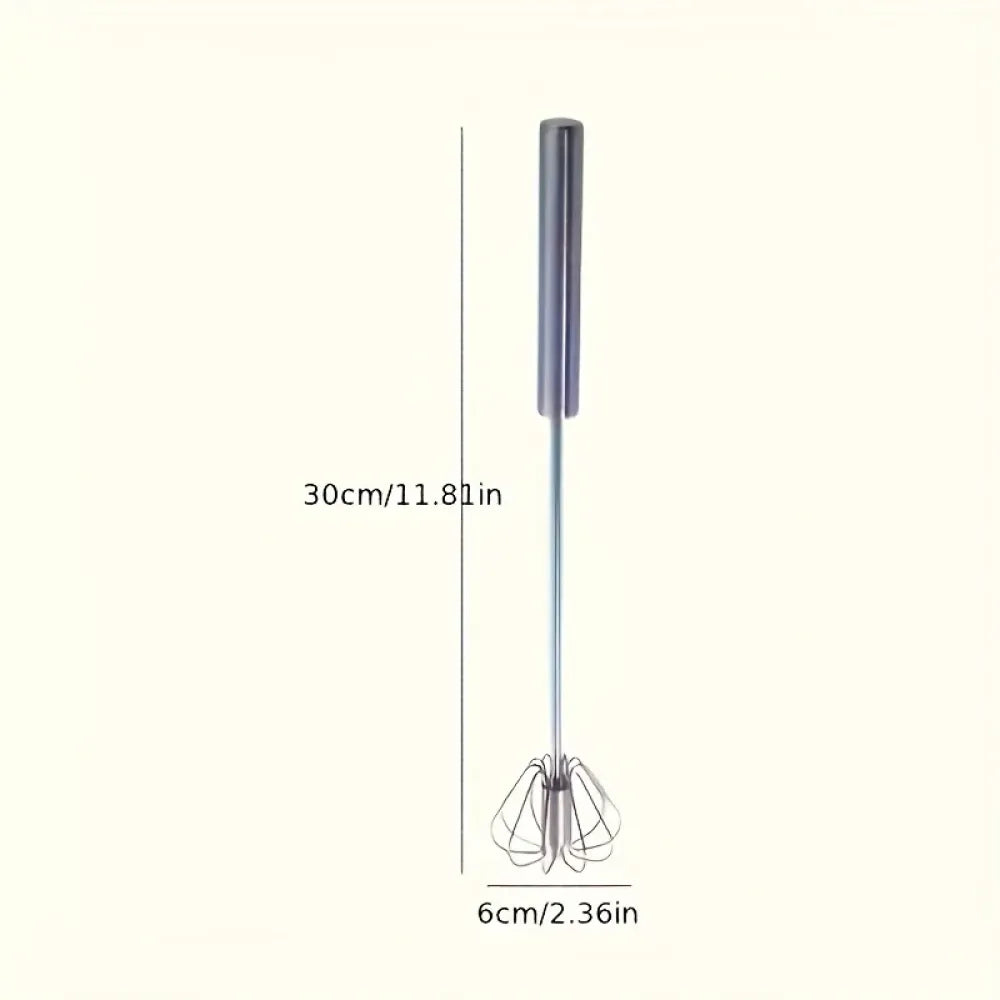 Push-button egg whisk - kitchen tool