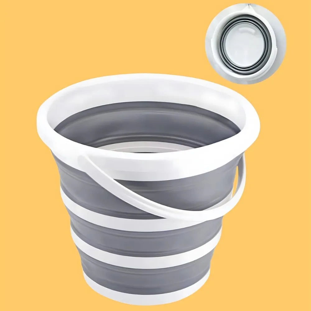 Pvc coated collapsible foldaway bucket
