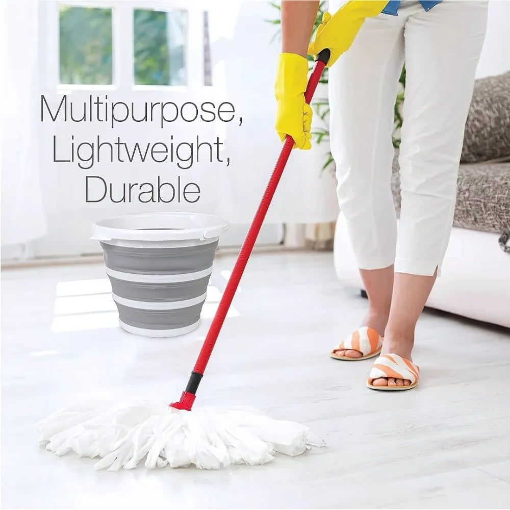 Pvc coated collapsible foldaway bucket