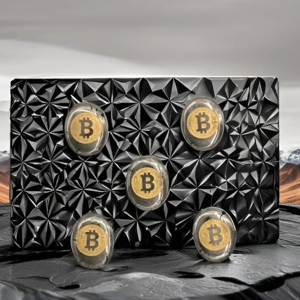 Pyrite bitcoin stone – pack of 2