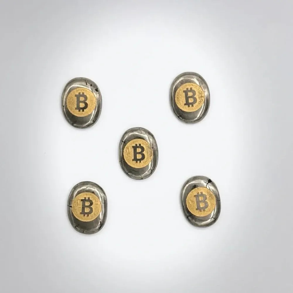 Pyrite bitcoin stone – pack of 2