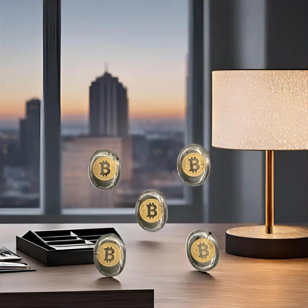 Pyrite bitcoin stone – pack of 2