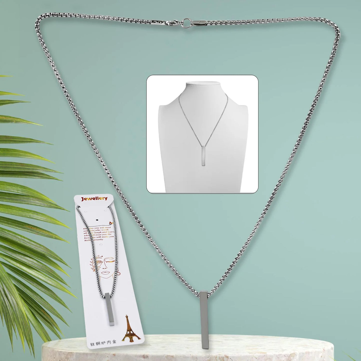 Elegant Stainless Steel Locket Necklace