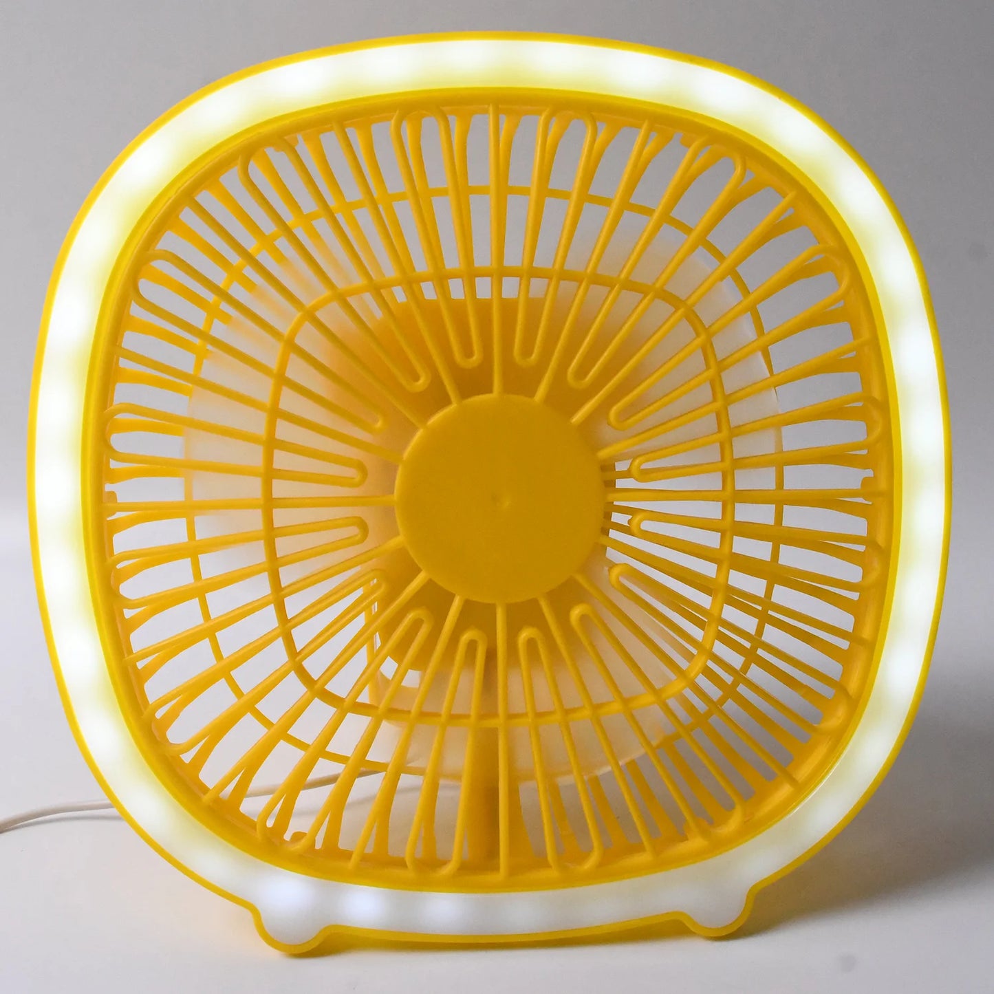 USB Mini Desk Fan + Light