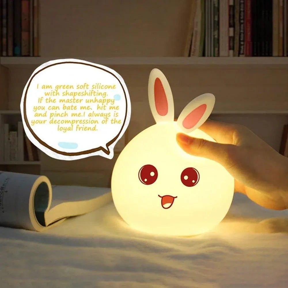 Rabbit silicone touch sensor light