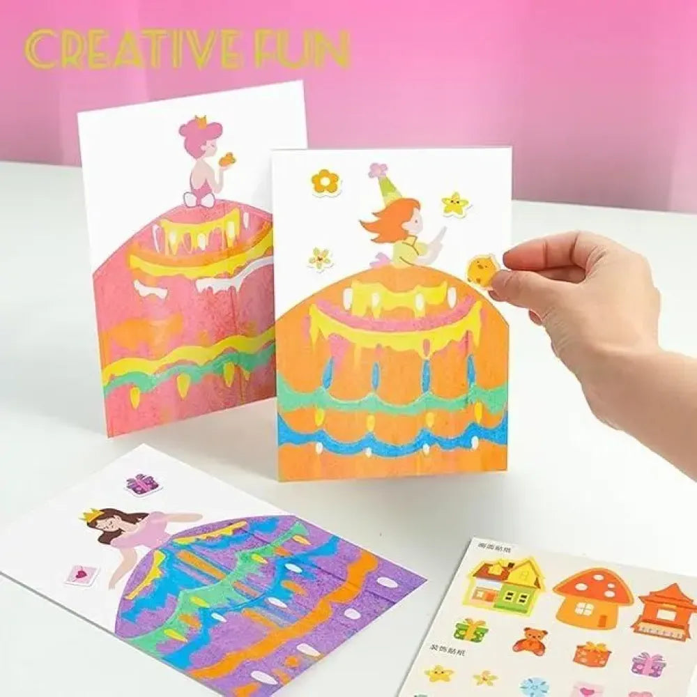 Rainbow dot painting art kits