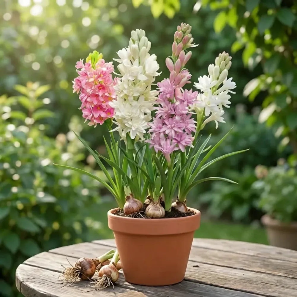 Rajnigandha double petal tuberose bulbs (pack of 2)