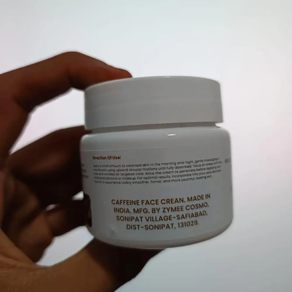 Ratinol caffeine anti wrinkle cream