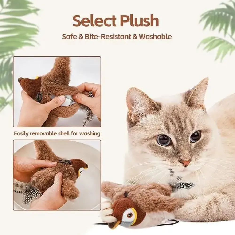 Rechargeable flapping cat toy