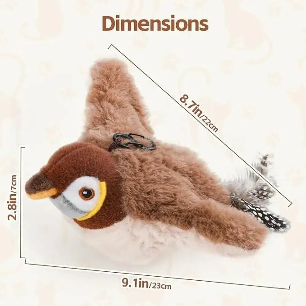 Rechargeable flapping cat toy