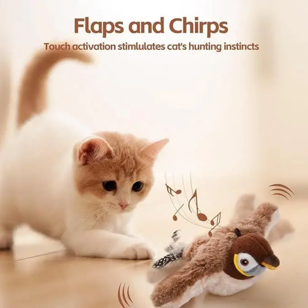 Rechargeable flapping cat toy