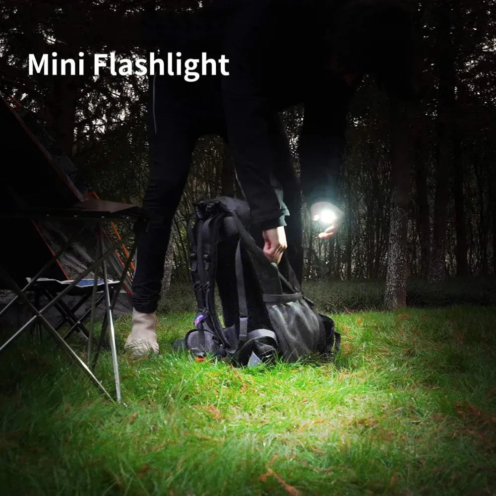 Rechargeable keychain flashlight - travel