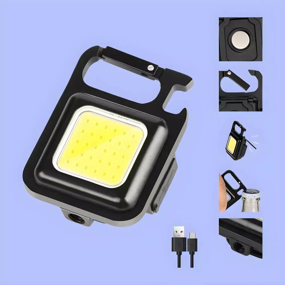 Rechargeable mini flashlight keychain - home essentials