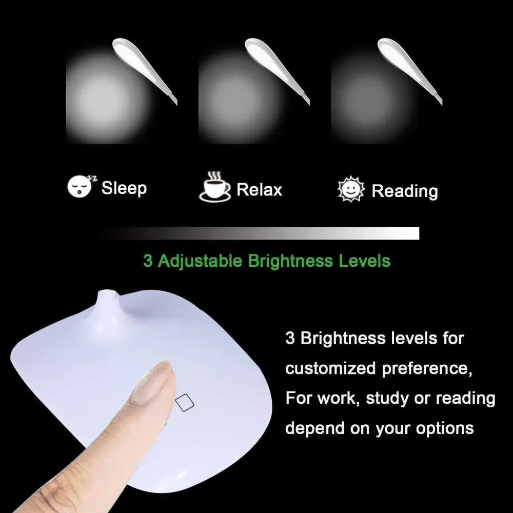 Rechargeable touch led desk lamp