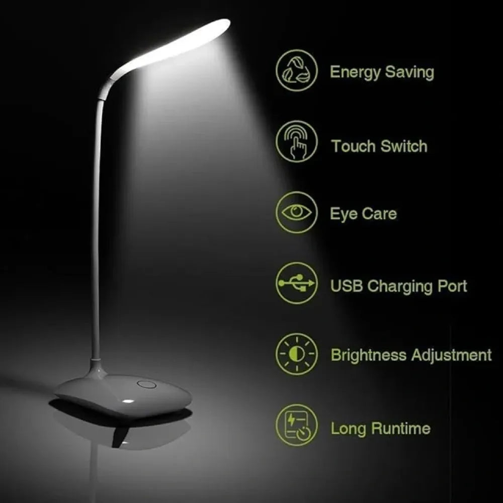 Rechargeable touch led desk lamp