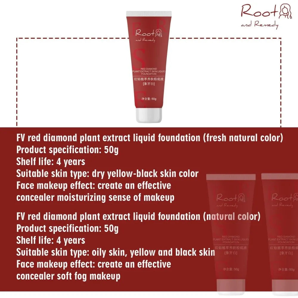 Red diamond liquid foundation