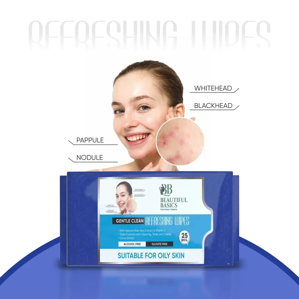 Refreshing facial wet wipes - health care