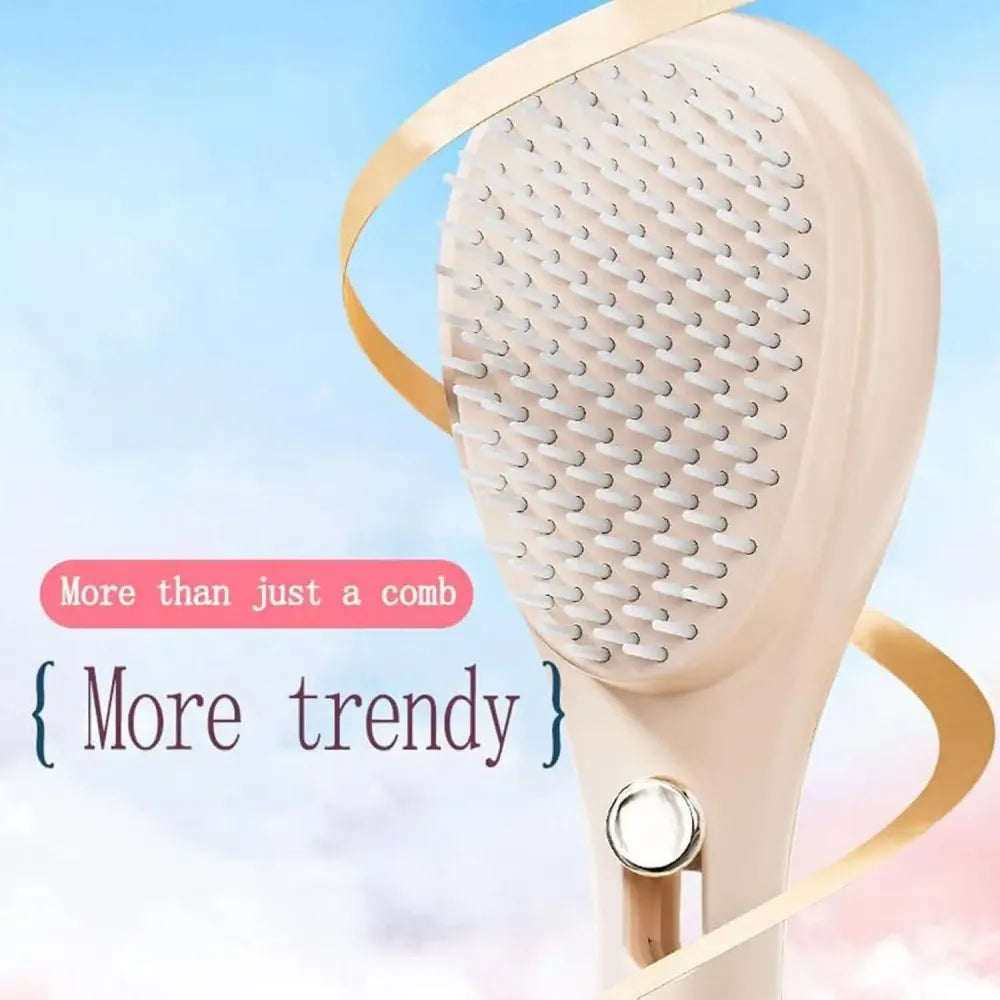 Retractable bristle scalp comb