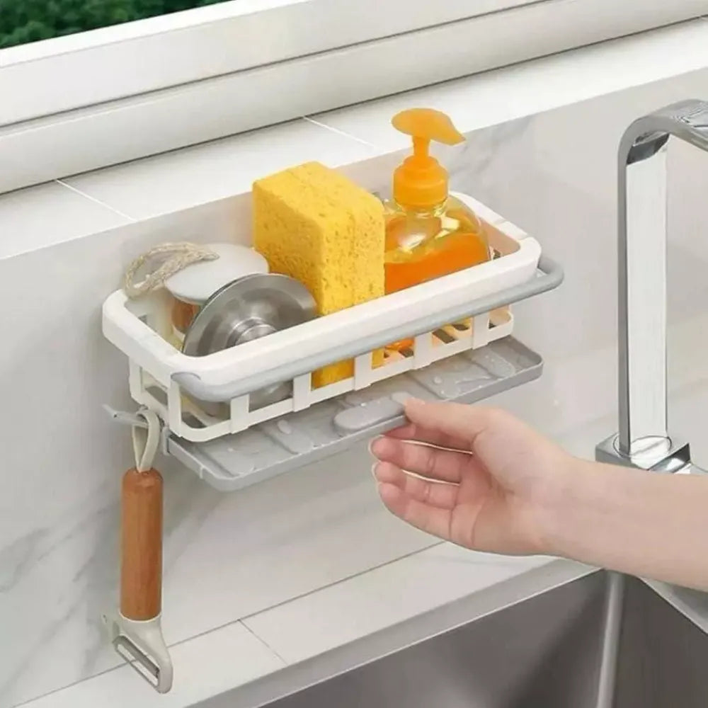 Retractable sponge rack (2-pack) - home essentials