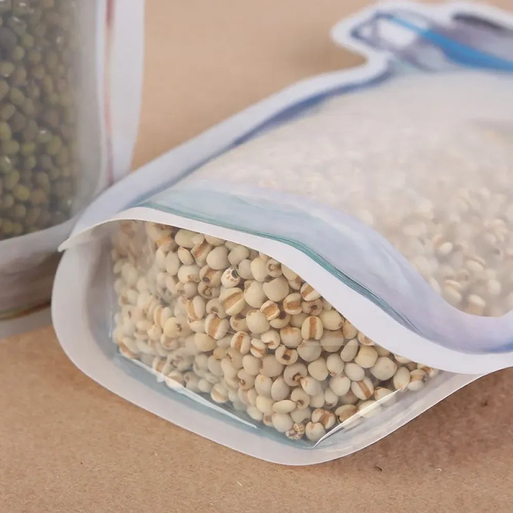 Reusable airtight food storage pouch (1000 ml) - home & kitchen