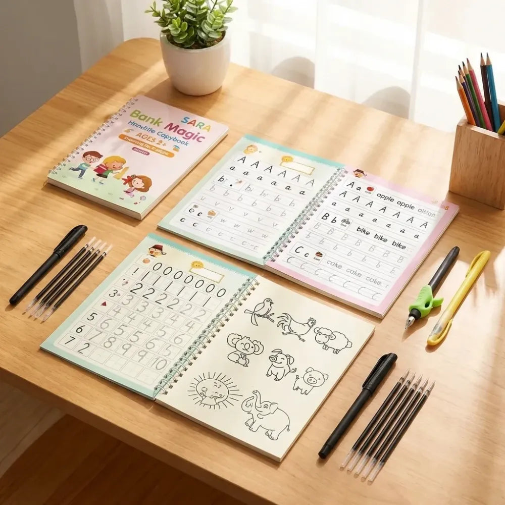 Reusable magic writing book for kids (pack of 2)