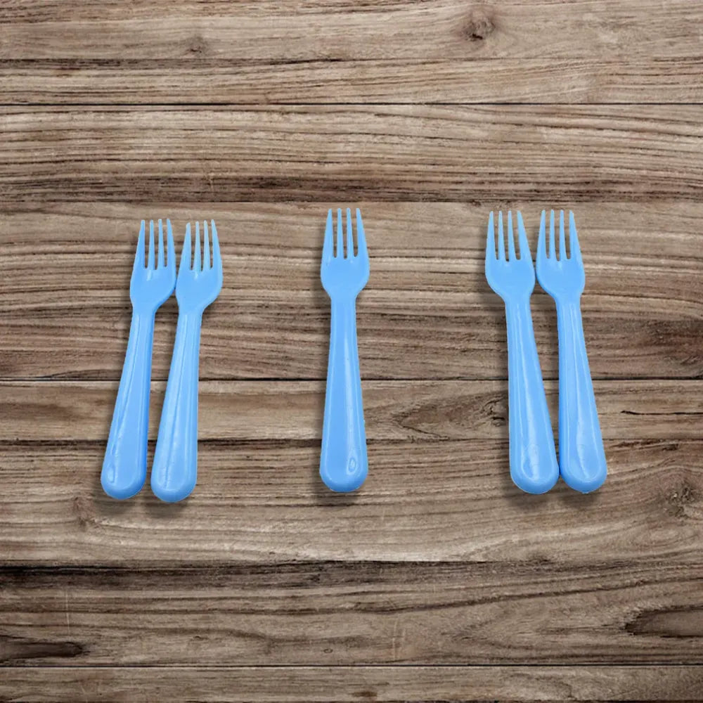 Reusable plastic fork set – 5 pcs - home & kitchen