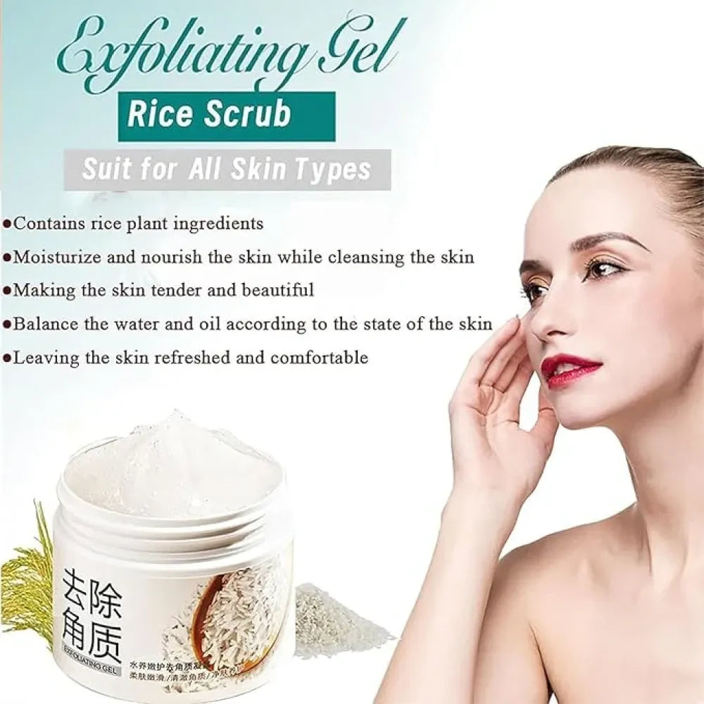 Rice tan remover gel