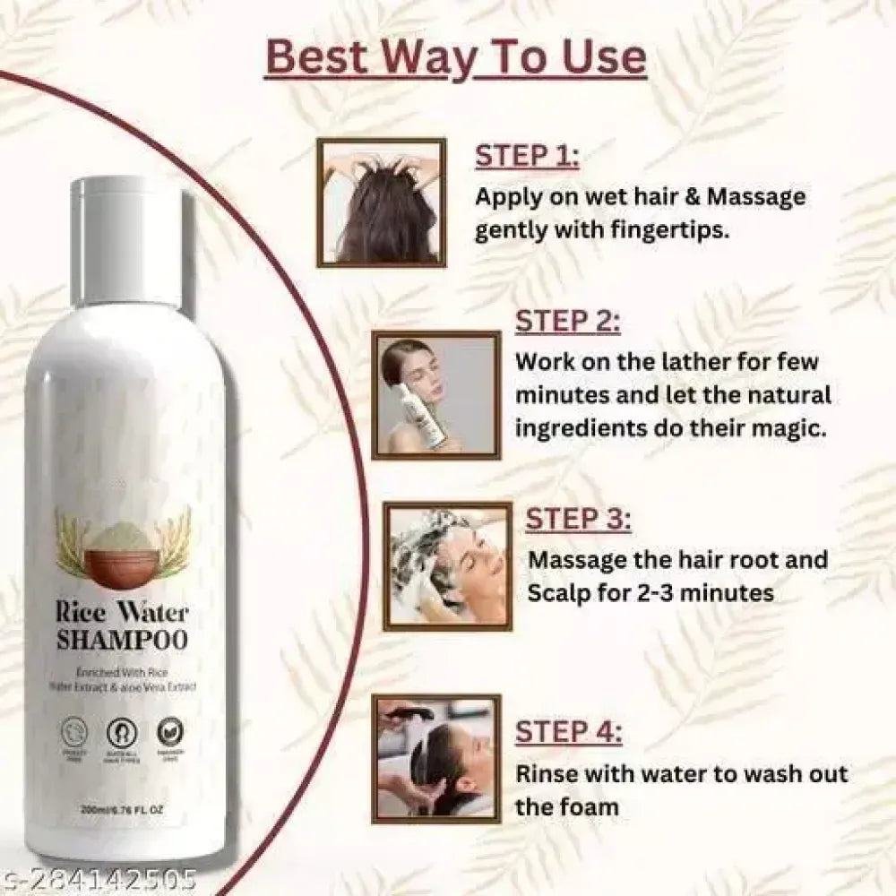 Rice water hair shampoo – pack of 2